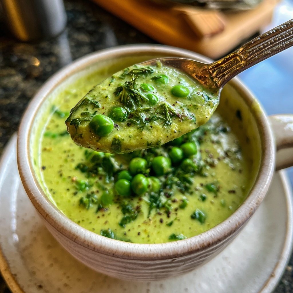 Vegane Erbsensuppe