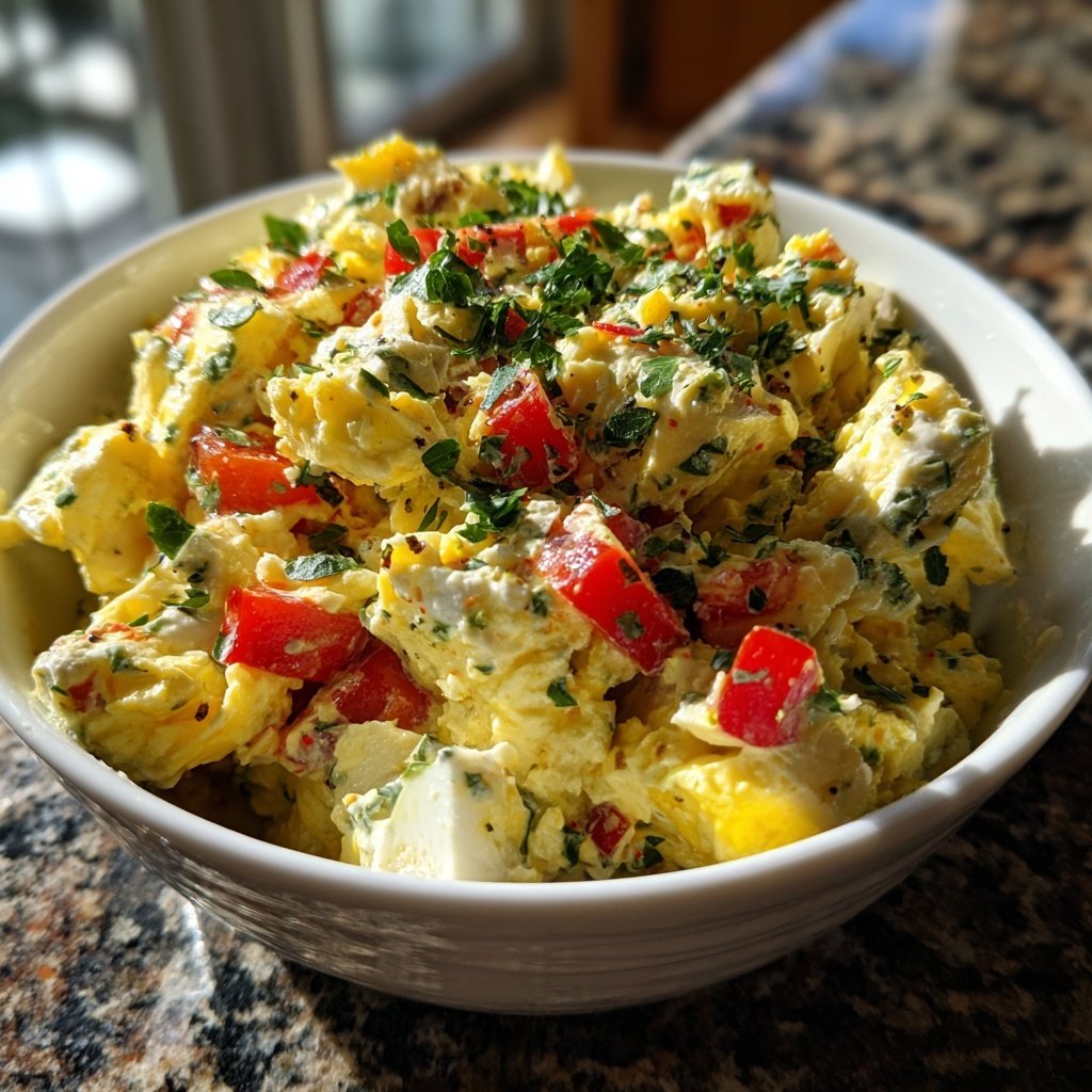 Schnell & Einfach 10-Minuten-Eiersalat mit Joghurt