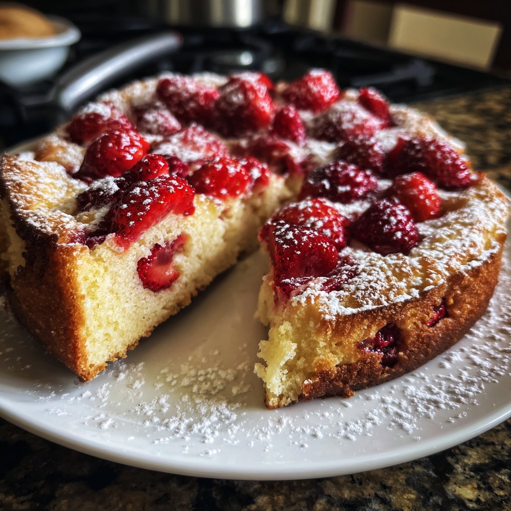 Erdbeerkuchen Leicht