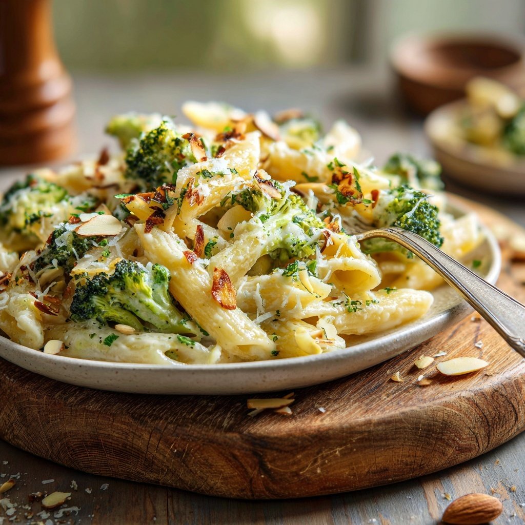 Brokkoli Mandel Pasta
