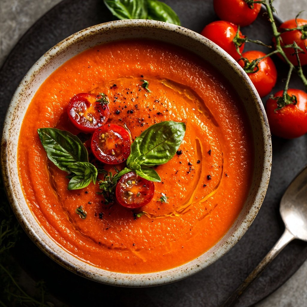 Tomatensuppe mit Ofentomaten