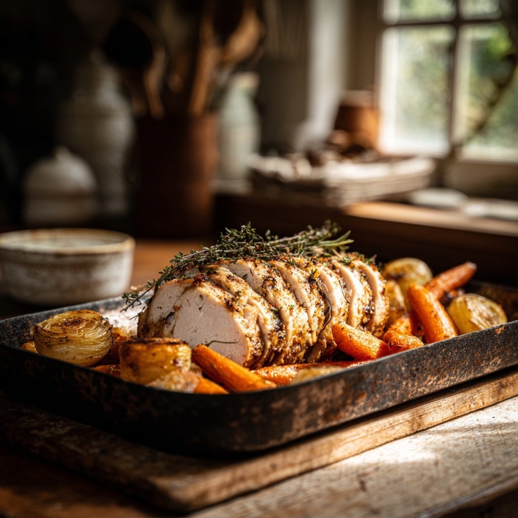 Kalorienarmes Hähnchen Mit Ofen Karotten