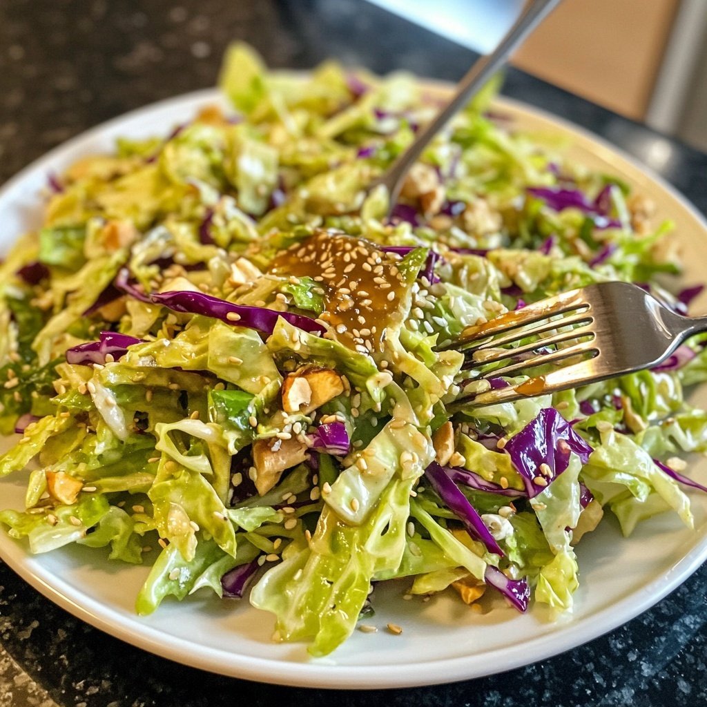 Asiatischer Salat mit Chinakohl & Sesam-Dressing