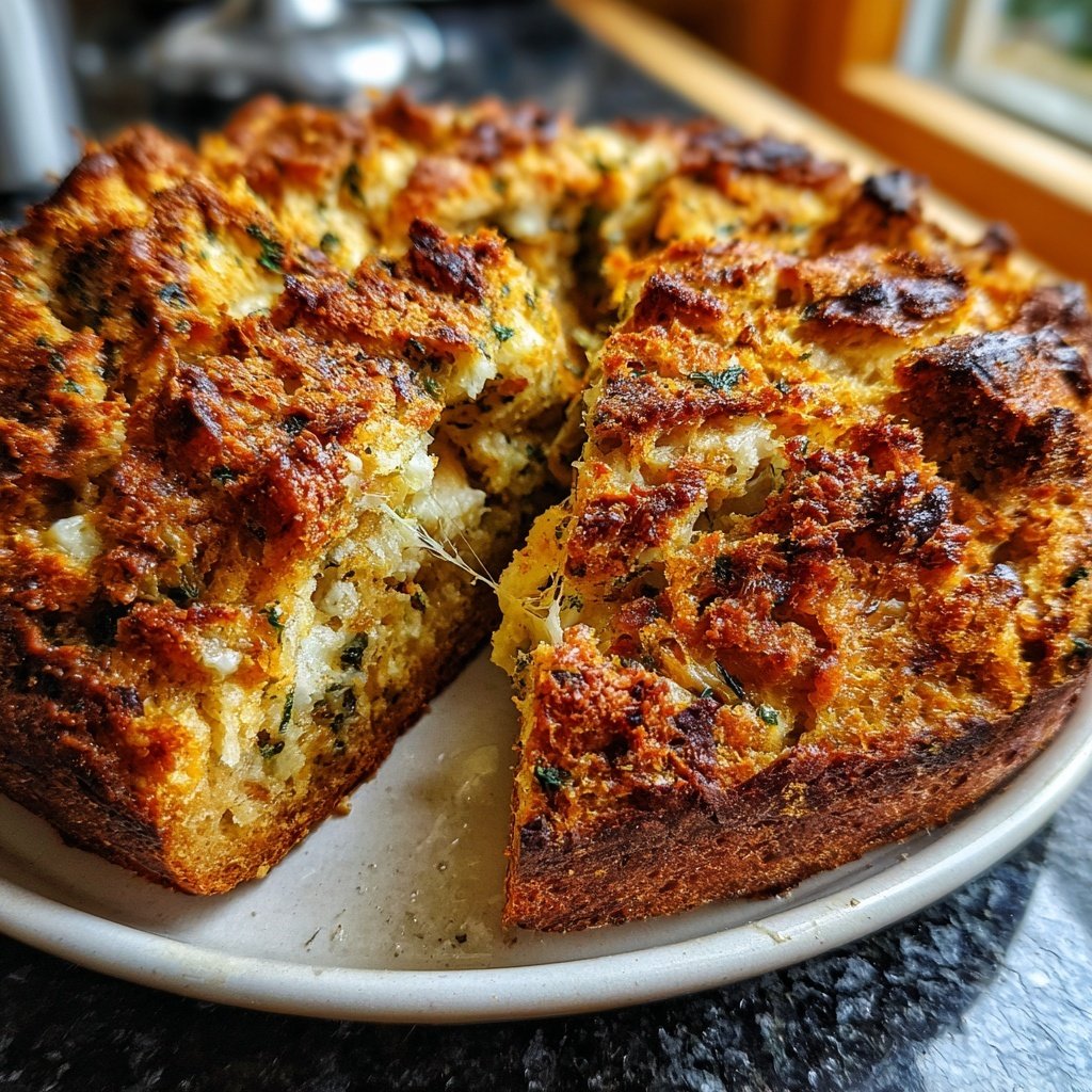 Zupfbrot Mit Käsefüllung