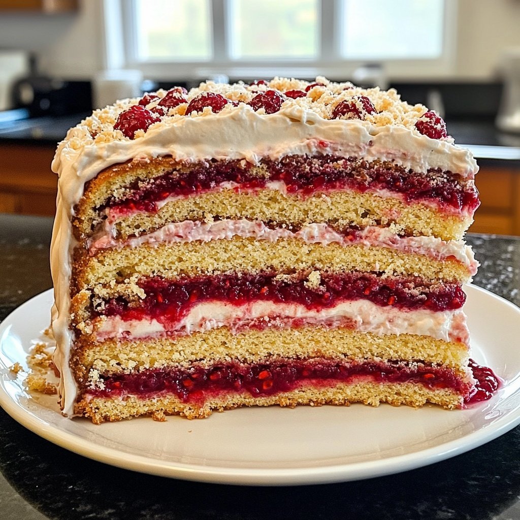 Raffaello-Himbeer-Torte