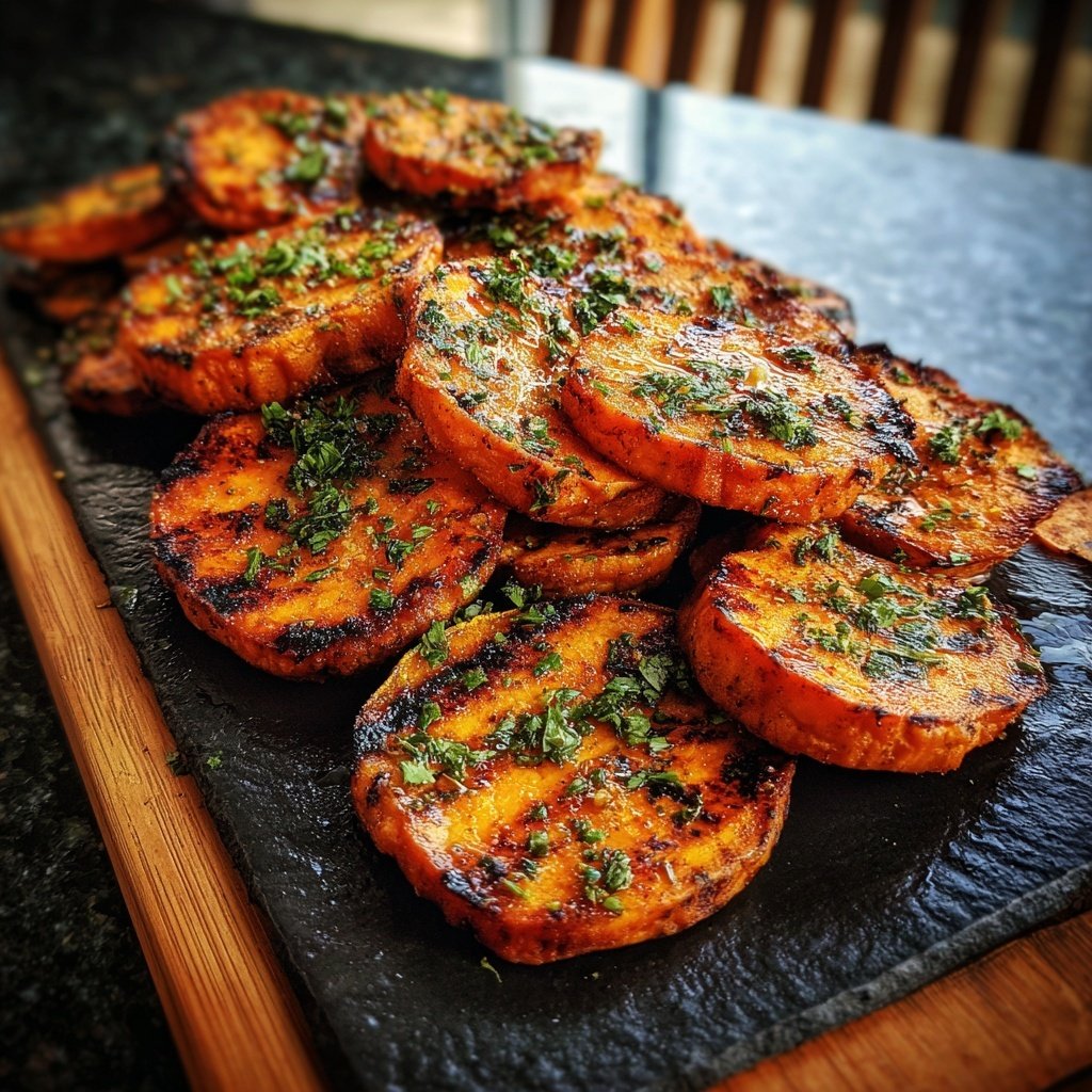 Gegrillte Süßkartoffeln Mit Kräutern