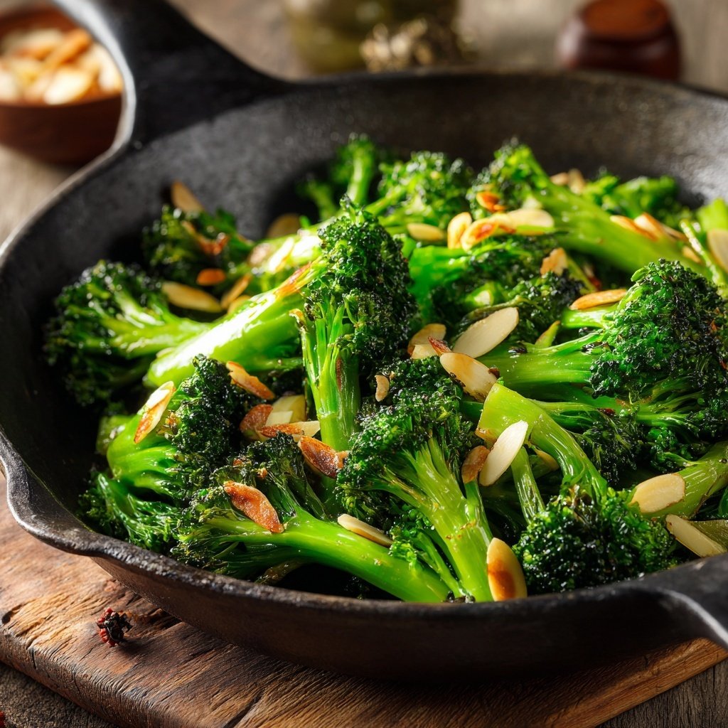 Brokkoli Mandel Pfanne