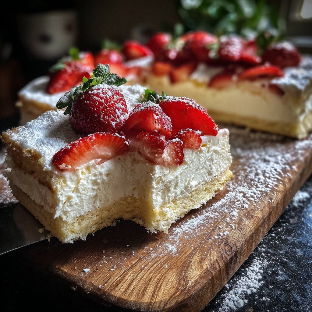 Erdbeer Quark Schnitten