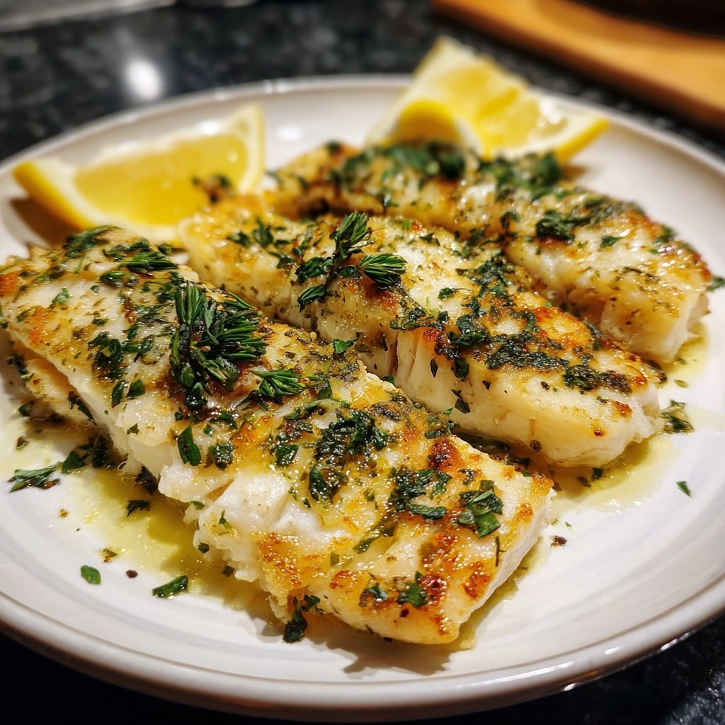 Kalorienarmes Fischgericht